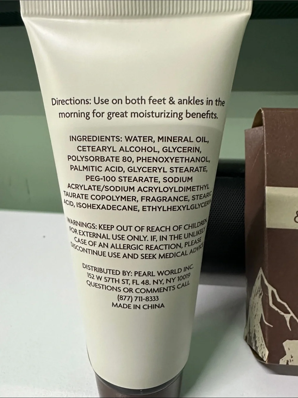 Coffee & Whiskey Men’s Foot Cream - Brown/Cream